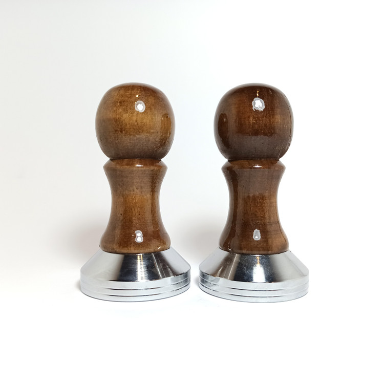 تمپر استیل با دسته چوبی